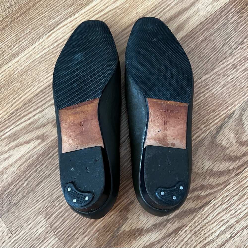 BALLY Olive Green Leather SELENA Loafers Gold Accent sz 8 - Picture 6 of 10